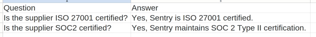 questions and answers